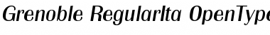 Download Grenoble-RegularIta Regular Font Title Preview