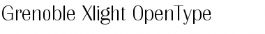 Download Grenoble-Xlight Regular Font Title Preview