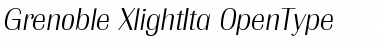 Download Grenoble-XlightIta Regular Font Title Preview
