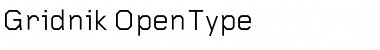 Download Gridnik Regular Font Title Preview