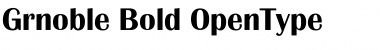 Download Grnoble Bold Font Title Preview
