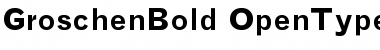 Download Groschen Bold Font Title Preview