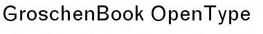 Download Groschen Book Font Title Preview
