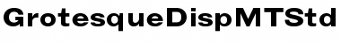 Download Grotesque Disp MT Std Bold Ext Font Title Preview