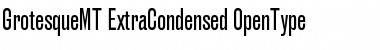 Download Grotesque MT Extra Condensed Font Title Preview