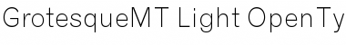 Download Grotesque MT Light Font Title Preview