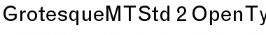 Download Grotesque MT Std Regular Font