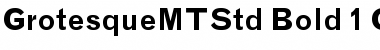 Download Grotesque MT Std Font