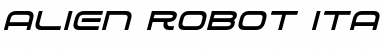 Download Alien Robot Italic Font Title Preview