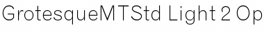 Download Grotesque MT Std Light Font