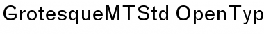 Download Grotesque MT Std Regular Font