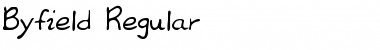 Download Byfield Regular Font Title Preview