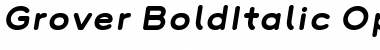 Download Grover Bold Italic Font Title Preview