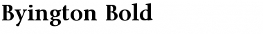 Download Byington Bold Font Title Preview