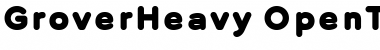 Download Grover Heavy Regular Font Title Preview