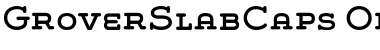Download Grover Slab Caps Regular Font Title Preview
