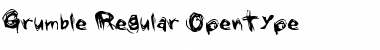 Download Grumble Regular Font Title Preview