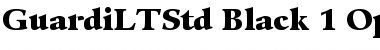 Download Guardi LT Std 95 Black Font Title Preview