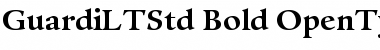 Download Guardi LT Std 75 Bold Font Title Preview