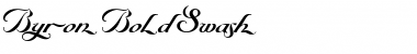 Download Byron Bold Swash Regular Font Title Preview