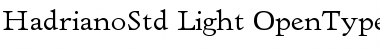 Download Hadriano Std Light Font