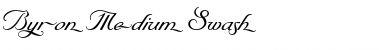 Download Byron Medium Swash Regular Font Title Preview