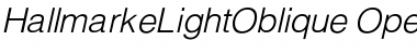 Download Hallmarke LightOblique Font