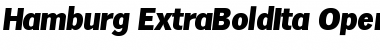 Download Hamburg-ExtraBoldIta Regular Font Title Preview