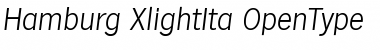Download Hamburg-XlightIta Regular Font Title Preview