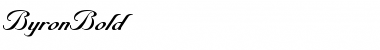 Download ByronBold Roman Font Title Preview
