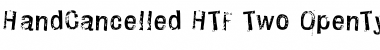 Download HandCancelled HTF-Two Font Title Preview