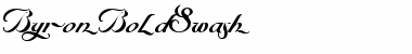 Download ByronBoldSwash Roman Font Title Preview