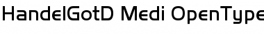 Download Handel Gothic D Medium Font Title Preview