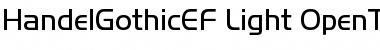 Download HandelGothicEF Light Font Title Preview