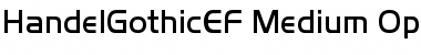 Download HandelGothicEF Medium Font Title Preview
