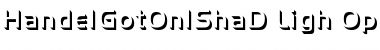 Download Handel Gothic Only Shadow D Light Font Title Preview