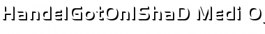 Download Handel Gothic Only Shadow D Medium Font Title Preview