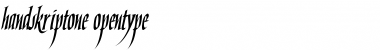 Download Handskript One Font Title Preview