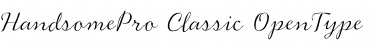 Download Handsome Pro Classic Font Title Preview