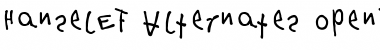 Download HanselEF Alternates Font Title Preview
