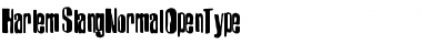 Download Harlem-SlangNormal Regular Font Title Preview