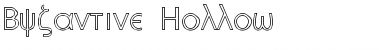 Download Byzantine Hollow Regular Font Title Preview