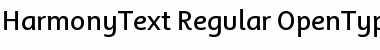 Download HarmonyText Regular Font Title Preview