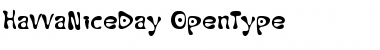Download HavvaNiceDay Regular Font Title Preview