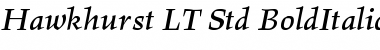 Download Hawkhurst LT Std BoldItalic Regular Font Title Preview