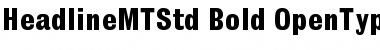 Download Headline MT Std Bold Font Title Preview