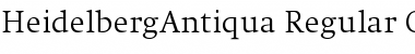 Download HeidelbergAntiqua Regular Font