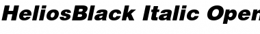 Download HeliosBlack Italic Font