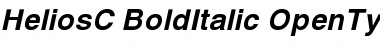 Download HeliosC Bold Italic Font