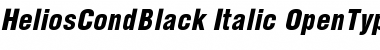 Download HeliosCondBlack Italic Font